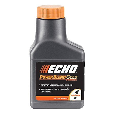 2-Cycle Engine Oil, Bottle, 2.6 fl oz, Synthetic Blend, Not Specified, ISO-L-EGD Certified, PK6 MPN:6450001GE