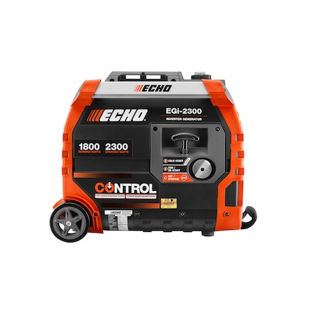 Portable and Inverter Generator, 1, 800 W Rated, 2, 300 W Surge, 15 A MPN:EGI-2300