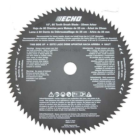 Brush Cutter Blade, 10 In. Dia. MPN:69500121431