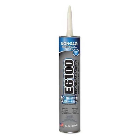 Adhesive, E6100 Series, White, 10.2 oz, Cartridge MPN:252041