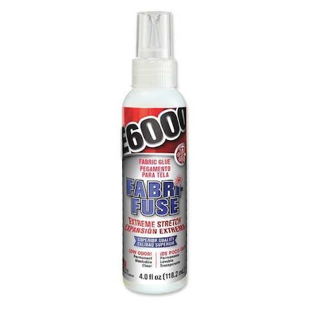 Glue, E6000 Series, Translucent, 8 hr to 3 day Full Cure, 4 oz, Bottle MPN:565004