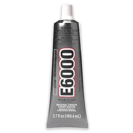 Construction Adhesive, E6000 Series, 3.7 fl oz, Tube MPN:800621