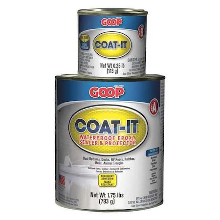 Epoxy Sealer, Gray, 2 lb, 20 sq ft, Amazing Goop Series MPN:5400040G