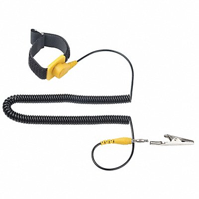 ESD Wrist Strap Adj 10 ft L Yellow/Black MPN:900-022