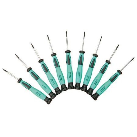 ESD Precision Screwdriver Set, Combo, 9 pcs MPN:SD-0839