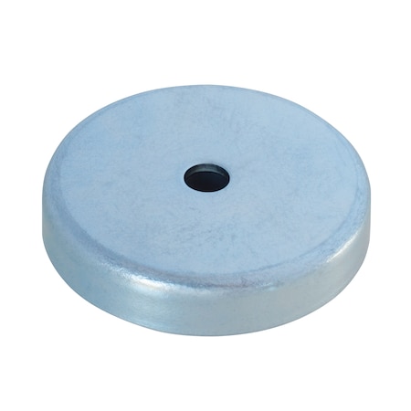 Ceramic Shallow Pot Magnet, Pull Force:19.8lb, PK5 MPN:E878-RB