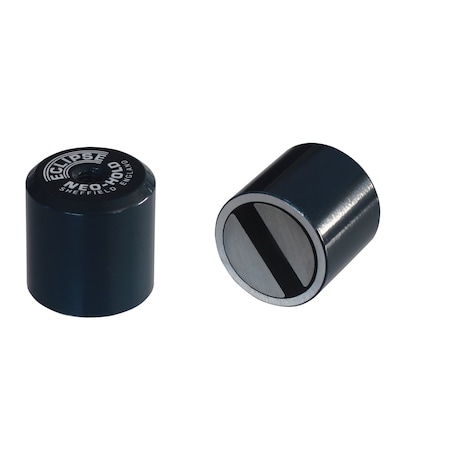 Neodymium Pot Magnet, Pull Force: 11lb, PK10 MPN:NH065
