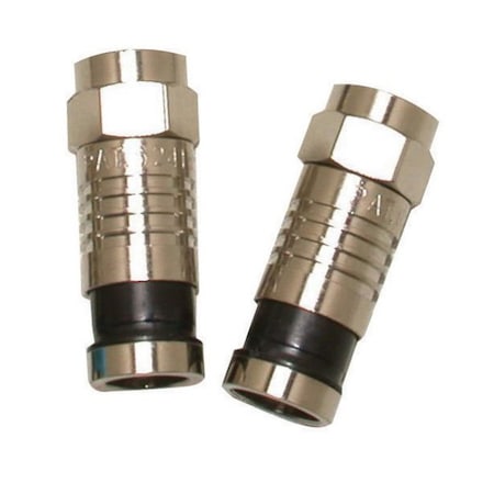 F Connector, RG6/U, PK100 MPN:705-001-BK