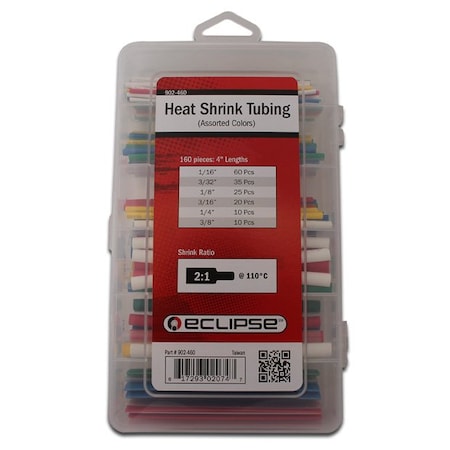 Heat Shrink Tube, Assorted, 4-3/4 in, 160 PK MPN:902-460