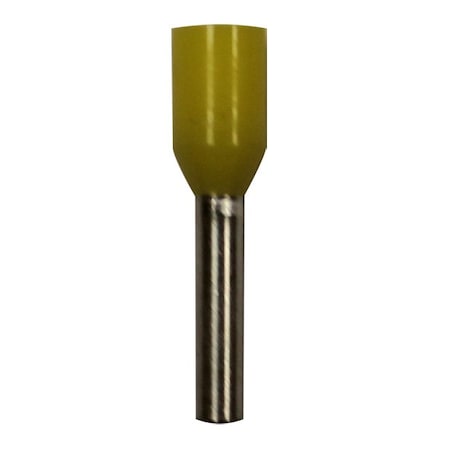 Wire Ferrule, Yellow, 18 AWG, 8mm.PK500 MPN:701-014