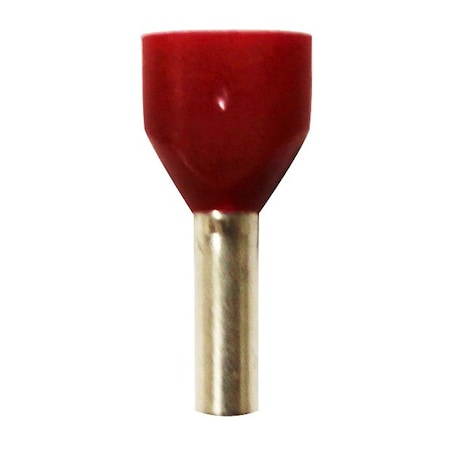 Wire Ferrule, Red, Twin, 16x2 AWG, PK500 MPN:701-017
