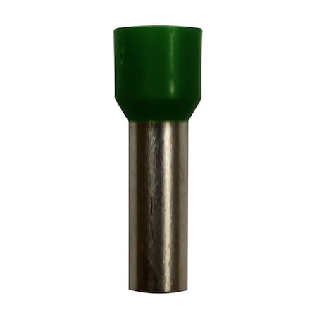 Wire Ferrule, Green, 6 AWG, 18mm, PK100 MPN:701-021