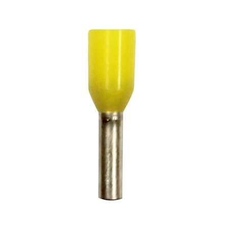 Wire Ferrule, Yellow, 18 AWG, 6mm.PK500 MPN:701-031