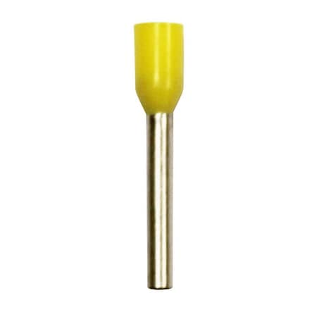 Wire Ferrule, Yellow, 18 AWG, 12mm, PK500 MPN:701-032