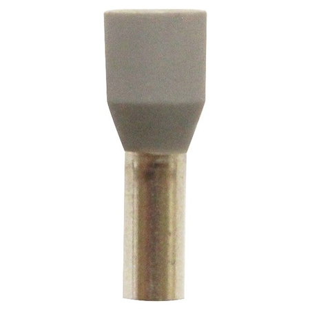 Wire Ferrule, Gray, 1 AWG2, 8mm, PK200 MPN:701-035