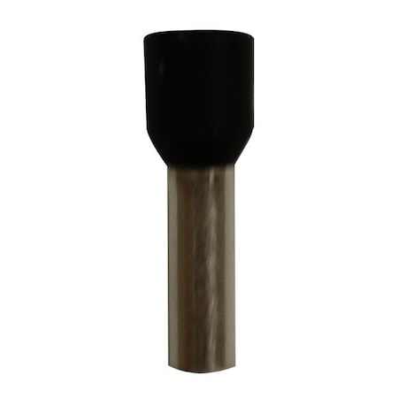 Wire Ferrule, Black, 10 AWG, 12mm, PK100 MPN:701-038