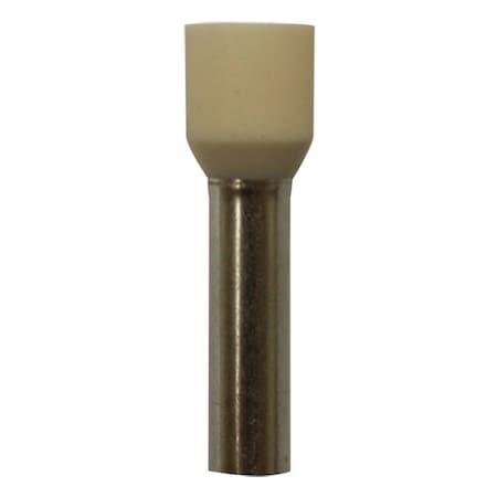 Wire Ferrule, Ivory, 8 AWG, 18mm, PK100 MPN:701-040
