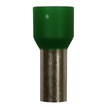 Wire Ferrule, Green, 6 AWG, 12mm, PK100 MPN:701-041