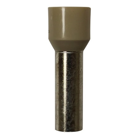 Wire Ferrule, Beige, AWG 2, 25mm, PK25 MPN:701-045