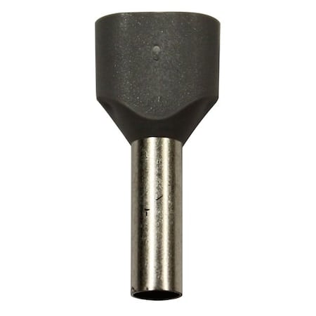 Wire Ferrule, Gray, Twin, 14 x 2 AWG, PK200 MPN:701-084