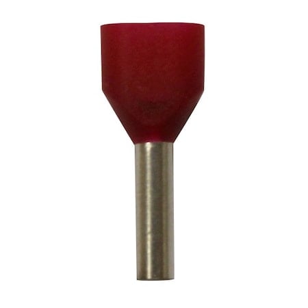 Wire Ferrule, Red, Twin A, PK100 MPN:701-090-100