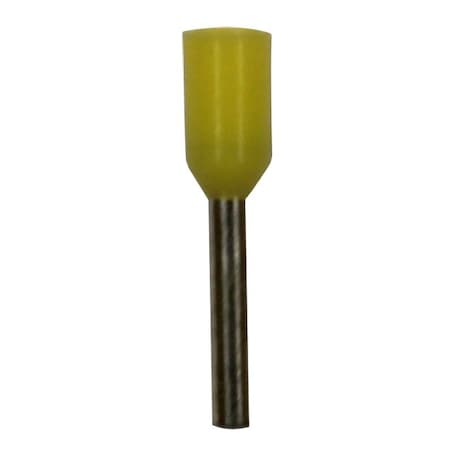 Wire Ferrule, Yellow, 24 AWG6mm.PK500 MPN:701-104