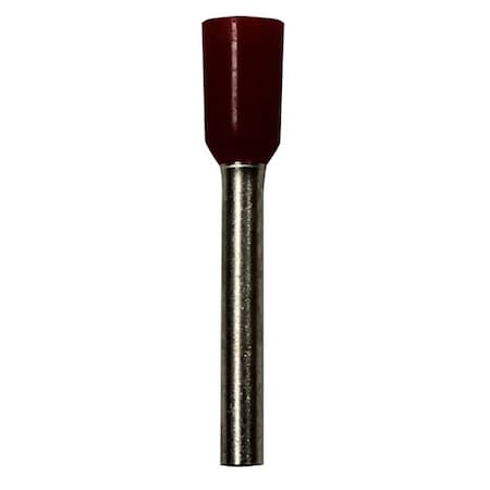 Wire Ferrule, Red, 18 AWG, 12mm, PK500 MPN:701-117