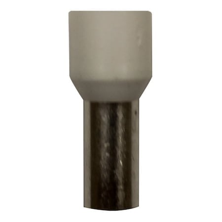 Wire Ferrule, White, 6 AWG, 12mm, PK100 MPN:701-121