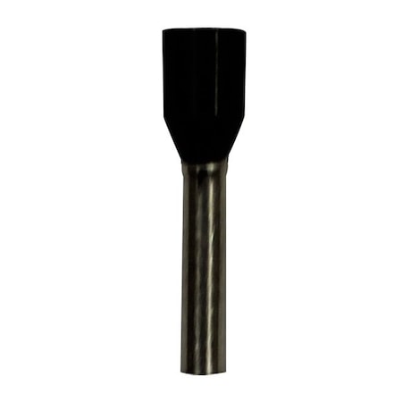 Wire Ferrule, Black, 16 AWG, 10mm, PK500 MPN:701-122