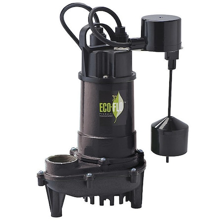 Cast Iron Sump Pump, Vrtical Switch 1/3HP MPN:ECD33V