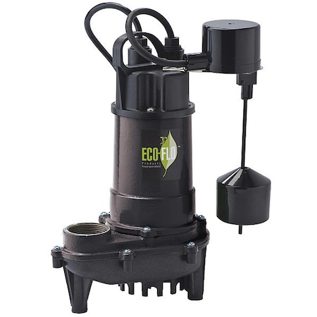 Cast Iron Sump Pump, Vrtical Switch 1/2HP MPN:ECD50V