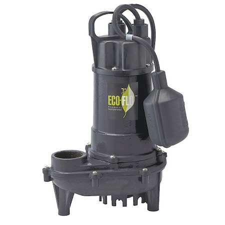 Cast Iron Sump Pump, WdeAngle Swtch 1/2HP MPN:ECD50W