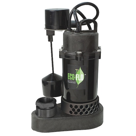 Thermoplastic Sump Pump, VrtclSwtch 1/2HP MPN:SPP50V