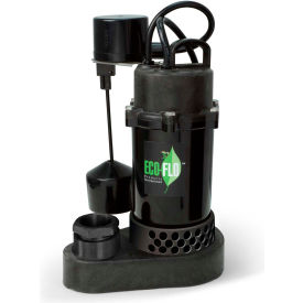 Eco-Flo SPP33V Submersible Sump Pump Thermoplastic 1/3 HP 43 GPM SPP33V