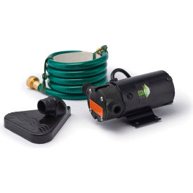 Eco-Flo PUP61 Portable Light Weight Utility Pump W/6 Ft Garden Hose & Extra Impeller Kit - 360 GPH PUP61