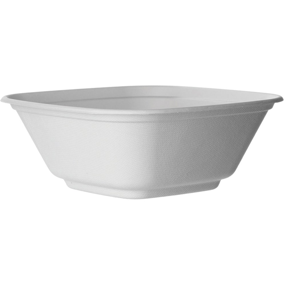 Eco-Products Vanguard Regalia Lined Sugarcane Bowls, 80 Oz, White, Pack Of 100 Bowls MPN:EP-BL80NFA