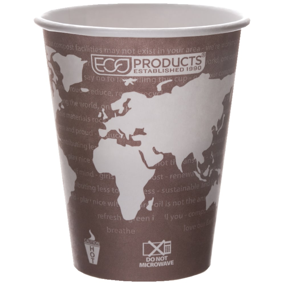 Eco-Products World Art, Hot Cups, 8 Oz, Pack Of 50 MPN:EP-BHC8-WAPK