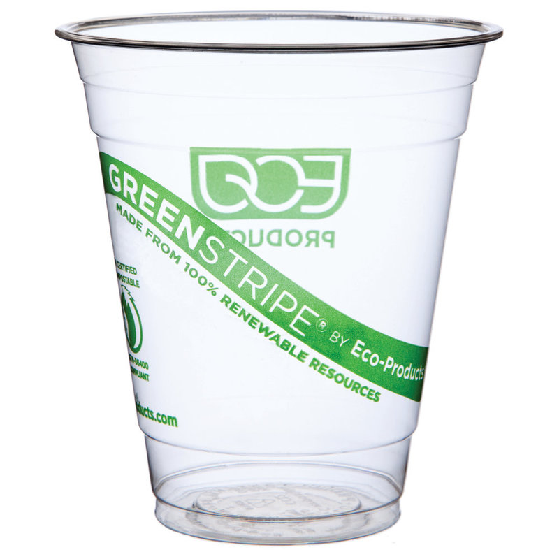 Eco-Products GreenStripe Plastic Cold Cups, 12 Oz., Carton Of 1, 000 MPN:EP-CC12-GS