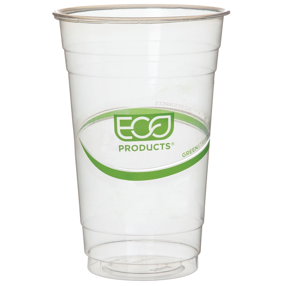Eco-Products GreenStripe Cold Cups, 20 Oz, Clear, Pack Of 1, 000 Cups MPN:EP-CC20-GS
