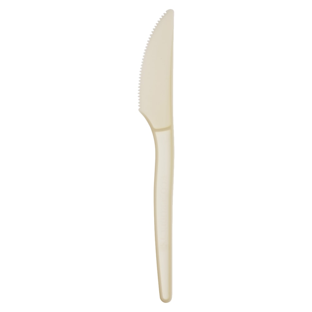 Eco-Products Cutlery, 7inL, Knives, Beige, Pack Of 50 MPN:EP-S001