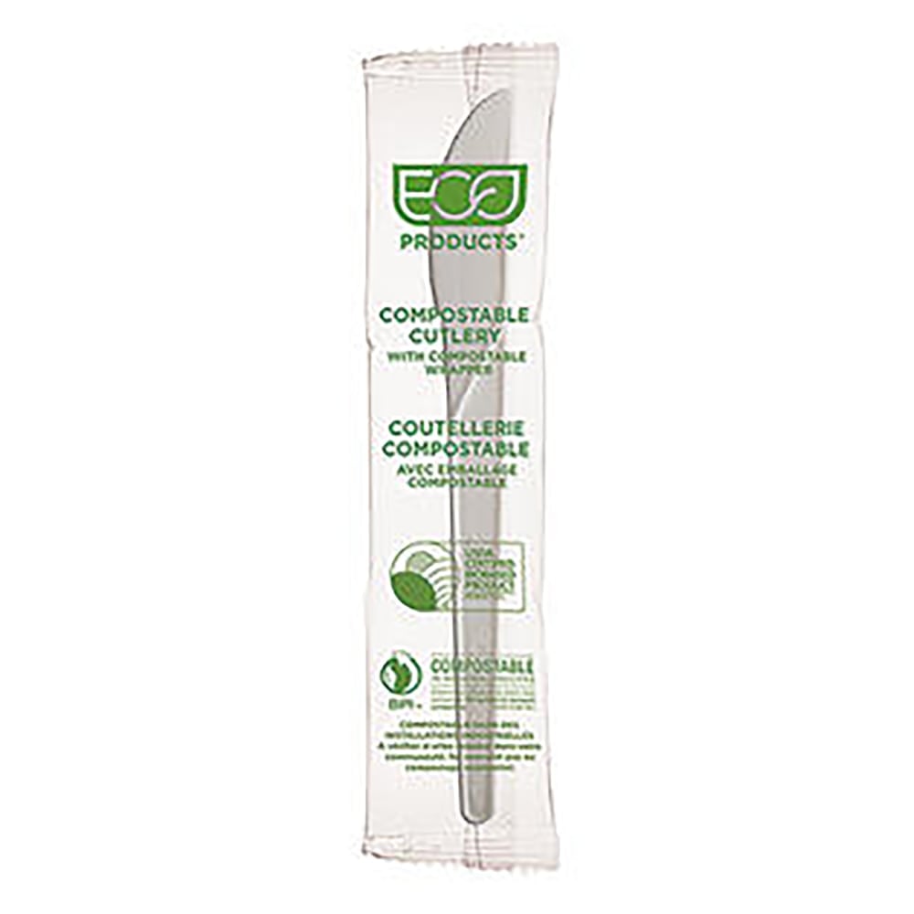 Highmark Eco Products Compostable Knives, 6in, White, Pack Of 1, 000 Knives MPN:EP-S011W