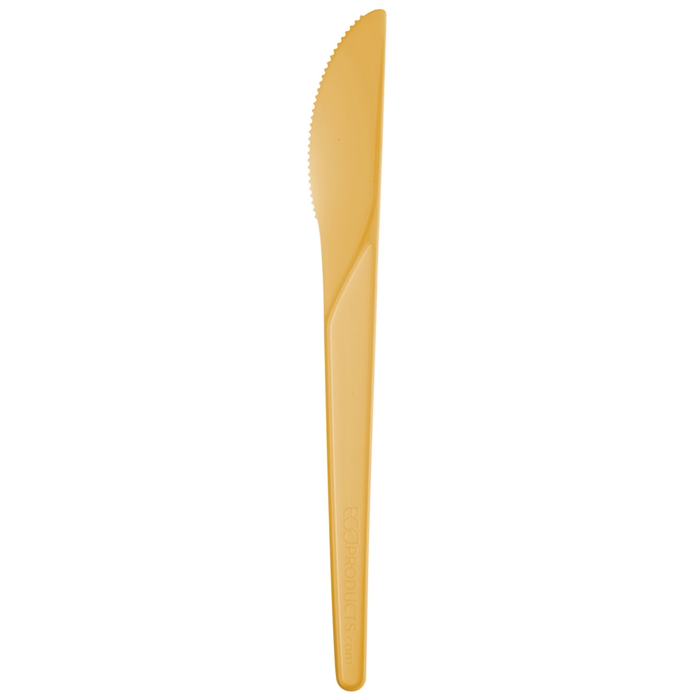 Eco-Products Plantware Knives, 6in, Yellow, Pack Of 1, 000 Knives MPN:EP-S011Y