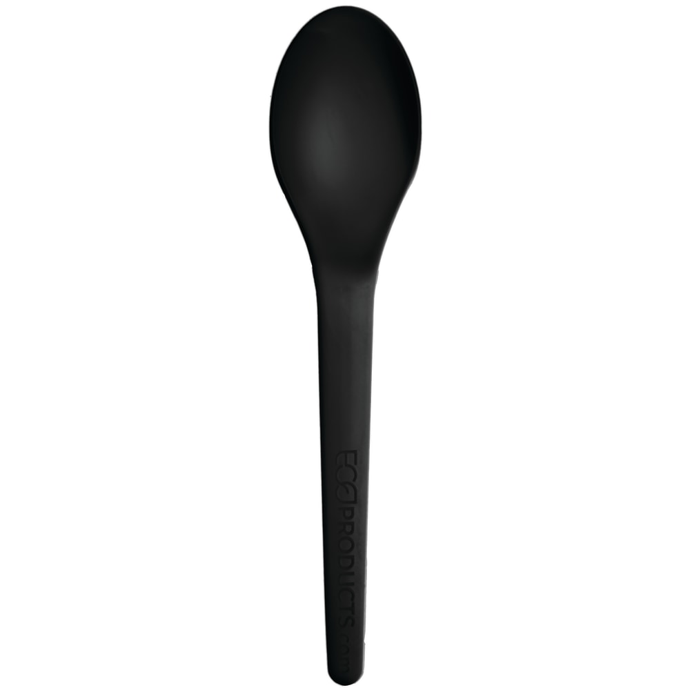 Eco-Products Plantware Spoons, 6in, Black, Pack Of 1, 000 Spoons MPN:EP-S013BLK