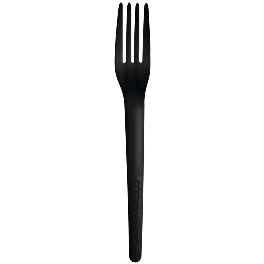 Eco-Products Plantware Dinner Forks, 7in, Black, Pack Of 1, 000 Forks MPN:EP-S017BLK