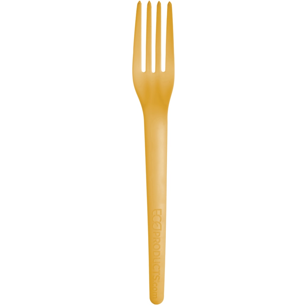 Eco-Products Plantware Dinner Forks, 7in, Yellow, Pack Of 1, 000 Forks MPN:EP-S017Y