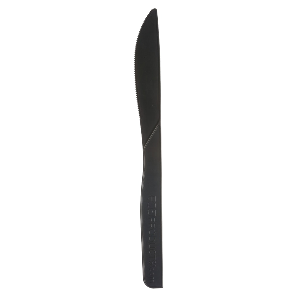 Eco-Products 100% Recycled Polystyrene Cutlery, Knives, Black, Box Of 1000 MPN:EP-S111