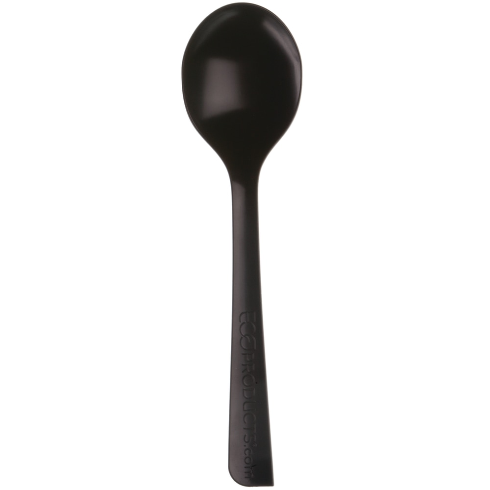 Eco-Products Soup Spoons, 6in, 100% Recycled, Black, Pack Of 1, 000 Spoons MPN:EP-S114