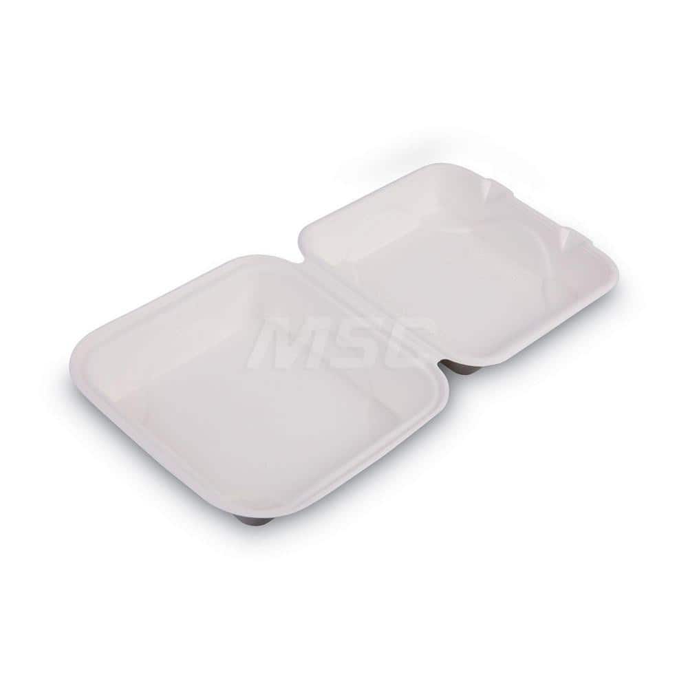 Food Storage Container: Square, Hinged Lid MPN:ECOEPHC81NFA - Pkg Qty 200