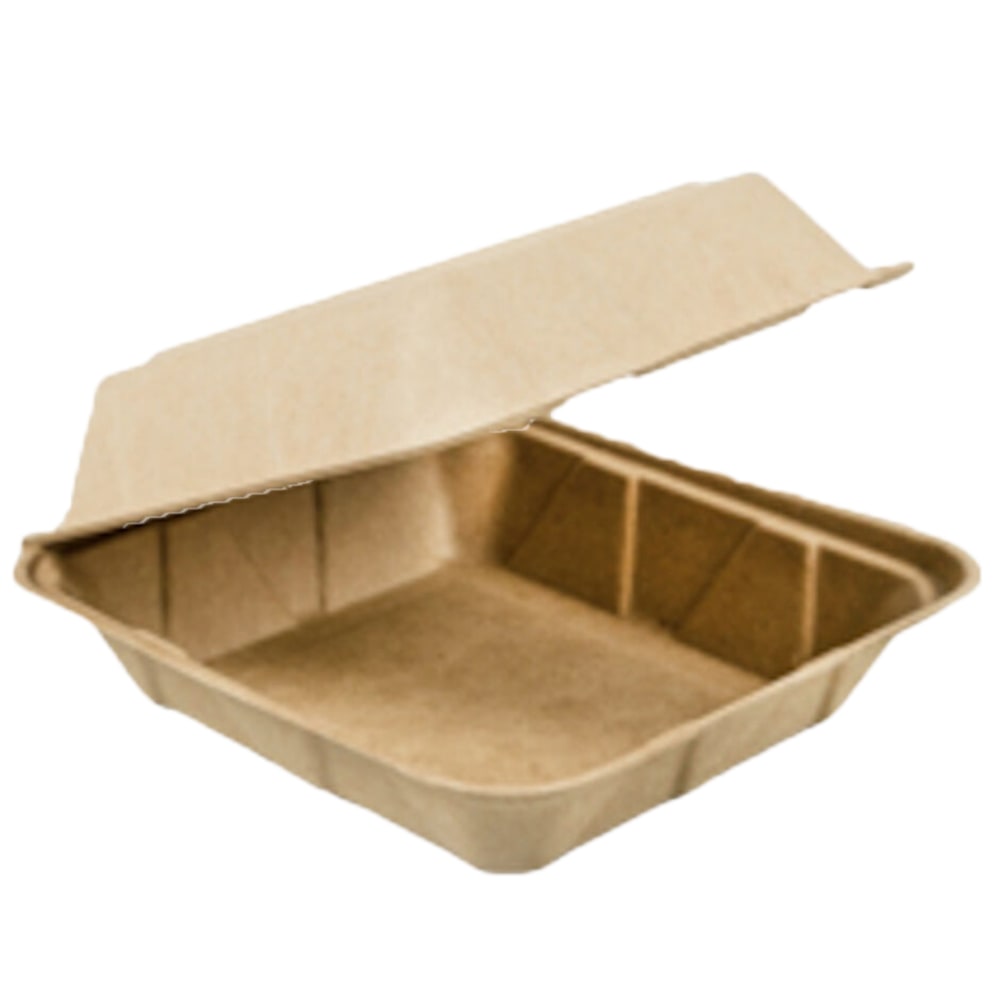 Eco-Products Container, Hingd, Hd, 9in, 100Ct, Ecohd9Hw MPN:ECO-HD-9HW