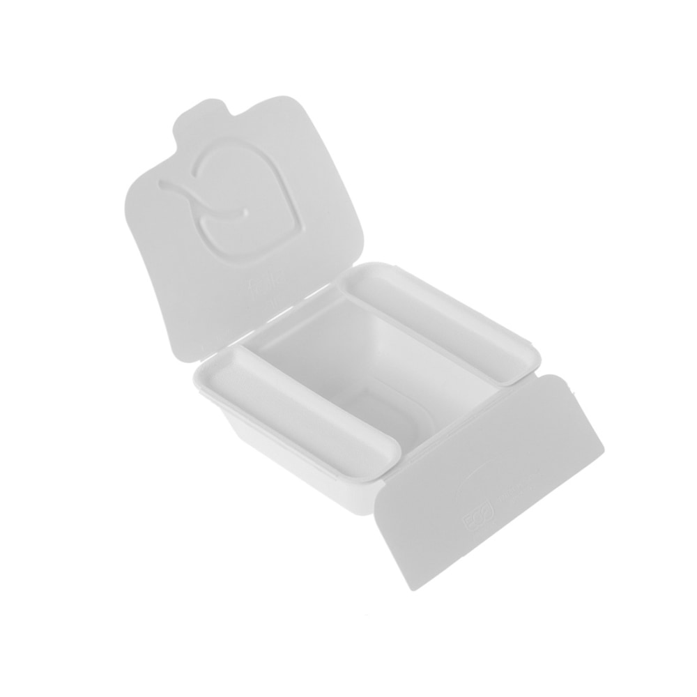 Eco-Products Vanguard Folia Take-Out Containers, 2-1/2inH x 6inW x 5-1/2inD, White, Pack Of 300 Containers MPN:EP-FSC22NFA